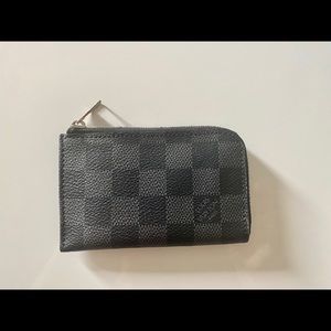 Louis Vuitton zippered coin card holder